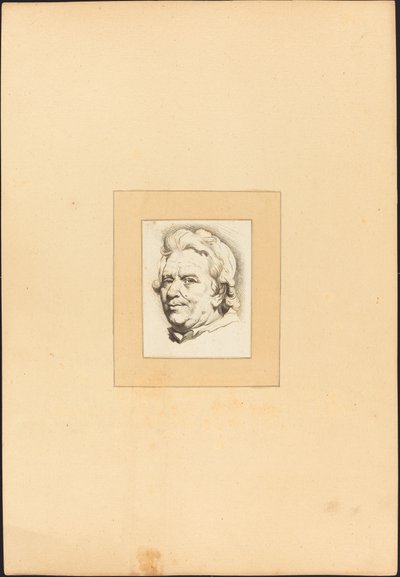 Hlava muže od Johann Gottlieb Prestel after Anton Joseph Prenner