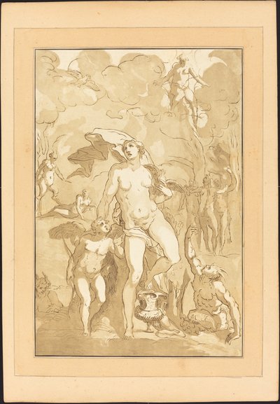 Venuše od Johann Gottlieb Prestel after Jacopo Ligozzi