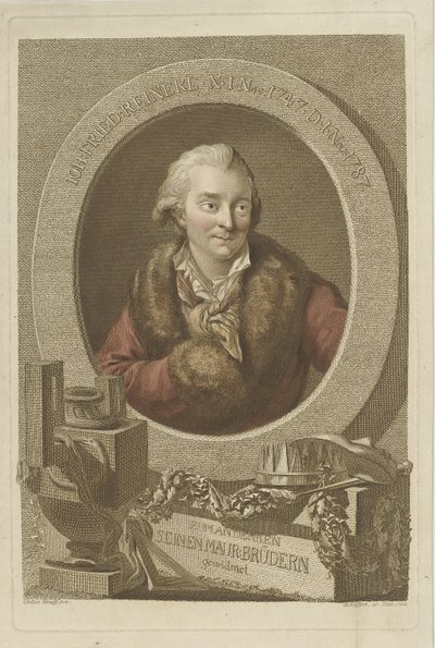 Portrét Johanna Friedricha Reineckeho 1745-1787, 1788. od Johann Gottlob Seyffert
