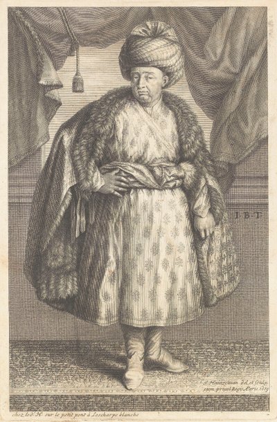 Portrét Jeana-Baptisty Taverniera (1605-1689) od Johann Hainzelmann