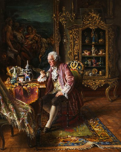 Sběratel umění, od Johann Hamza