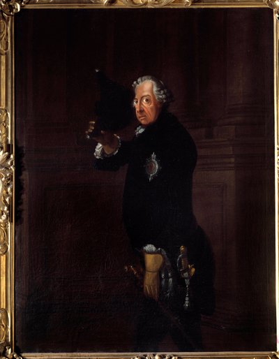Portrét Fridricha II. zvaného Fridrich Veliký, pruský král (1712-1786) Obraz Johanna Heinricha Franke (1738-1792) 1764 Berlín, Národní galerie od Johann Heinrich Francke