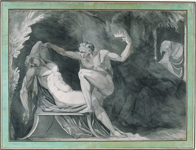Dánský král je ve spánku otráven svým bratrem od Johann Heinrich Füssli
