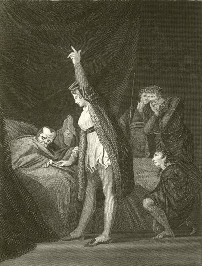 Smrt kardinála Beauforta od Johann Heinrich Füssli