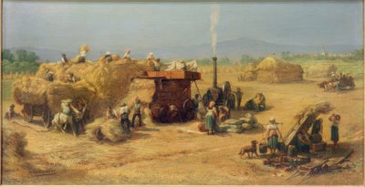 Sklizeň u Praunheimu od Johann Heinrich Hasselhorst