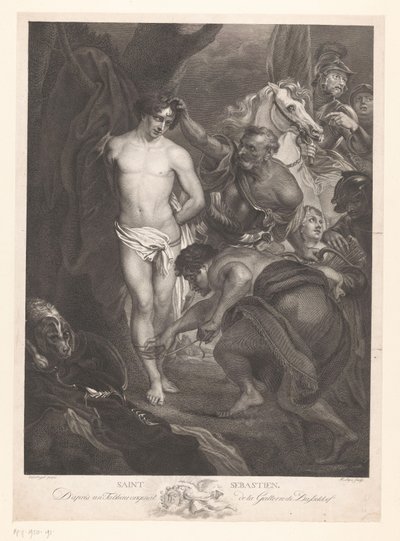 Svatý Šebestián od Johann Heinrich Lips