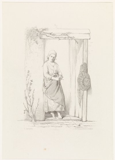 Pletařka The Children of the Sea (název série) od Johann Heinrich Maria Hubert Rennefeld