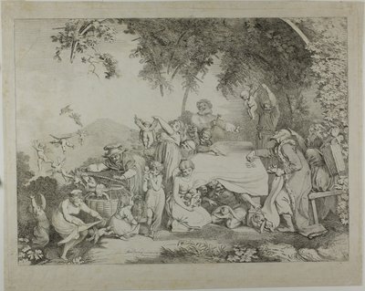 Aukce Amorů od Johann Heinrich Ramberg