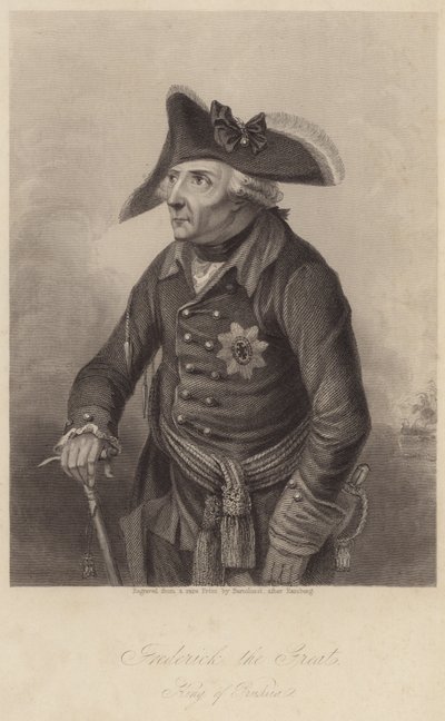Pruský král Fridrich II. od Johann Heinrich Ramberg