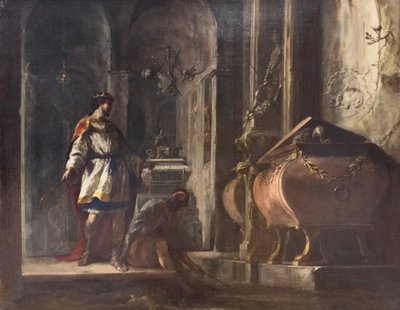 Saul a čarodějnice z Endoru od Johann Heinrich Schonfeldt