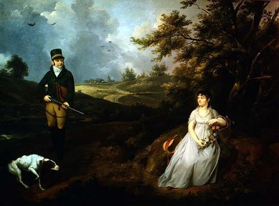 Portrét gentlemana a dámy od Johann Heinrich Schroder
