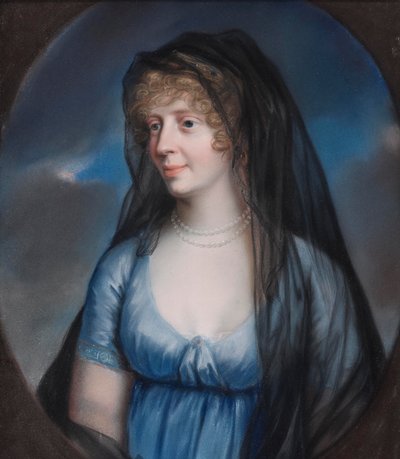 Johann Heinrich Schröder - princezna Luise von Stolberg-Gedern, ovdovělá vévodkyně ze Saského Meiningenu od Johann Heinrich Schroder