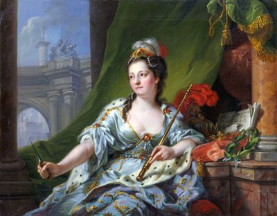 Múza Melpomene (devět múz, 1771) od Johann Heinrich Tischbein