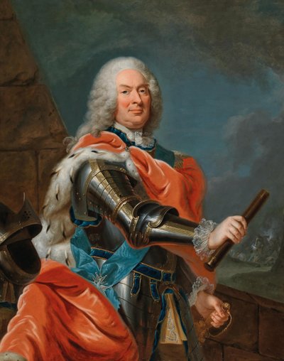 Portrét Viléma VIII., Landkrabě Hesenska-Kassel 1682-1760. od Johann Heinrich Tischbein the Elder