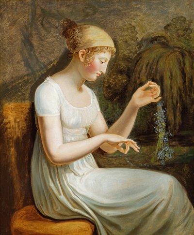 Dívka s květinami od Johann Heinrich Wilhelm Tischbein