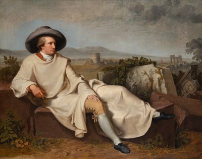 Goethe v římské Campagna od Johann Heinrich Wilhelm Tischbein