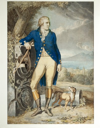 Portrét Johanna Wolfganga von Goethe na venkově (akvarel na papíře) od Johann Heinrich Wilhelm Tischbein