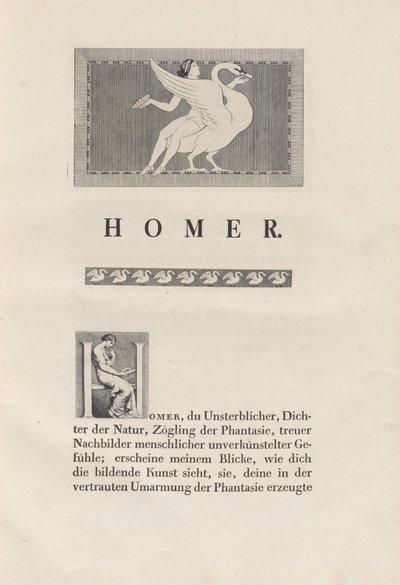 Homér čerpal ze starověku od Johann Heinrich Wilhelm Tischbein for authors Homer and Christian Gottlob Heyne
