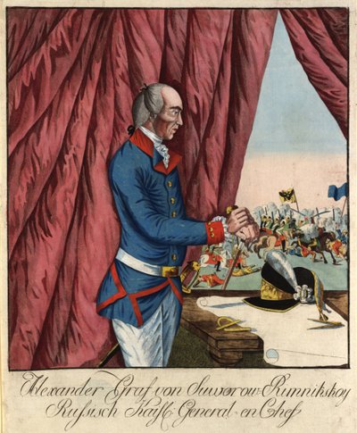 Polní maršál generalissimo princ Alexander Suvorov 1729-1800, c. 1790. od Johann Hieronymus Loeschenkohl