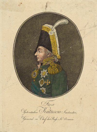 Portrét polního maršála prince Michaila Kutuzova 1745-1813, c. 1790. od Johann Hieronymus Loeschenkohl