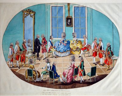 Oslava Nového roku ve Vídni v roce 1782, 1783. od Johann Hieronymus Löschenkohl