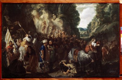 ""La preaching de saint Jean Baptiste"" (Kázání svatého Jana Křtitele) Obraz od Johanna Hulsmana (17. století) 1635 Ermitážní muzeum, Petrohrad od Johann Hulsman