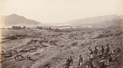 River Gorge nad Lalpurou při pohledu směrem k Bassaule, kolem roku 1878 (foto) od Johann Hulsman