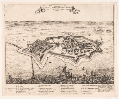 Město a Castel Landskron dobyto I.K.M Cristiano Quinto Anno 1676 od Johann Husman