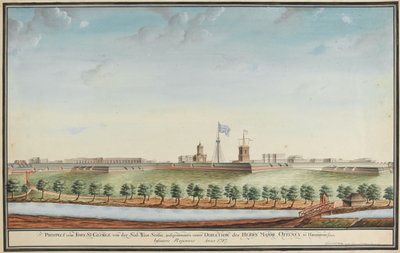 Prospect vom Fort St George od Johann Jacob Ludewig Rothmeyer
