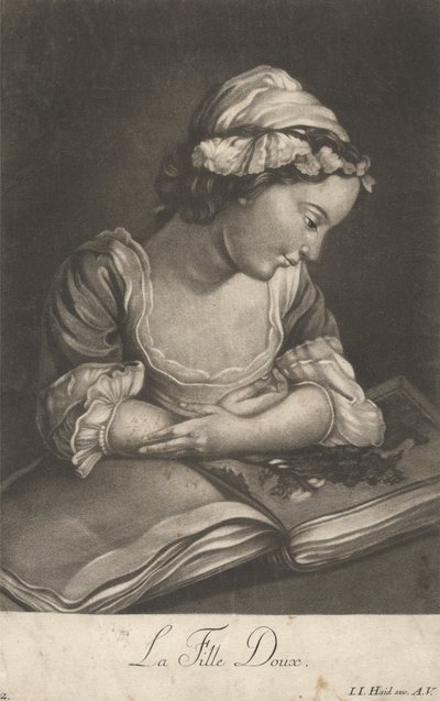 Sladká dívka od Johann Jacobus Haid