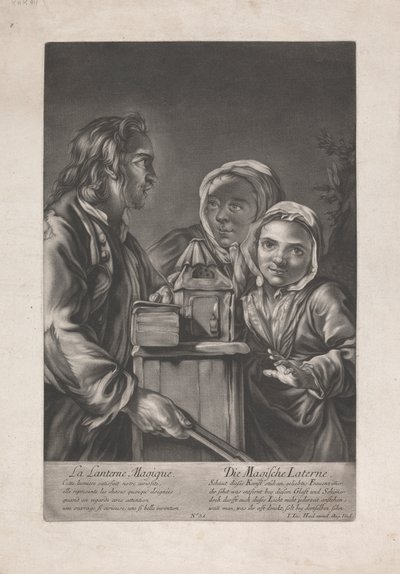 Magická lucerna od Johann Jacobus Haid