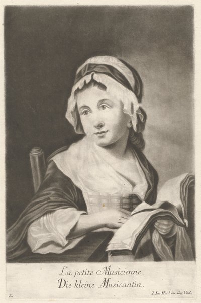 Malý hudebník od Johann Jacobus Haid