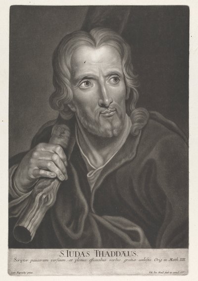 Svatý Jidáš Tadeáš od Johann Jacobus Haid