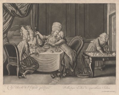 Zhýralost marnotratného syna od Johann Jacobus Haid