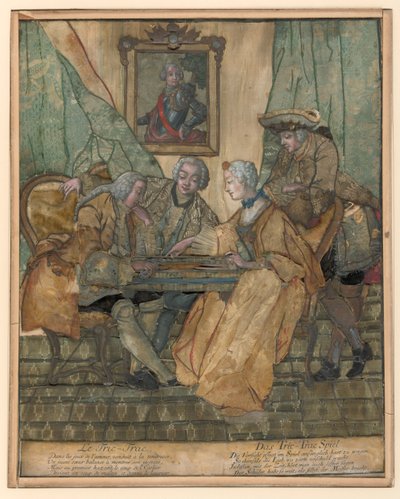 Le Jeu de Tric-Trac [Hra Tric-Trac] od Johann Jakob Haid