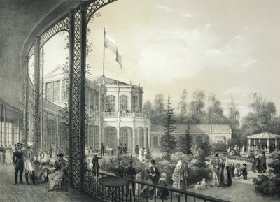 Nádraží v Pavlovsku, 1840-1850. od Johann Jakob Meier