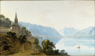 Kostel Les Planches, Chillon, Villeneuve a Dents du Midi od Johann Jakob Wetzel