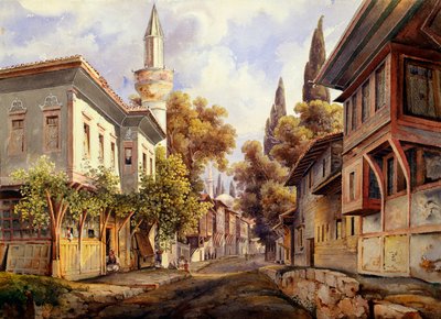 „Ulice v Konstantinopoli“, 1835 od Johann Jakob Wolfensberger
