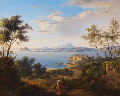 Johann Joachim Faber Pozzuolský záliv u Neapole 1829 od Johann Joachim Faber