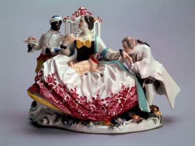 Dáma s psem, 1737. od Johann Joachim Kaendler