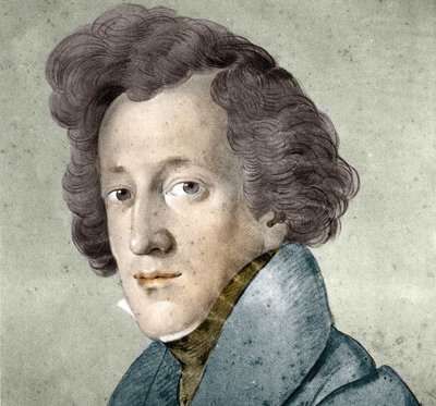 Portrét Felixe Mendelssohna Bartholdyho (1809-1847), německého skladatele a dirigenta. Ilustrace z kresby Johanna Josepha Schmellera. od Johann Joseph Schmeller