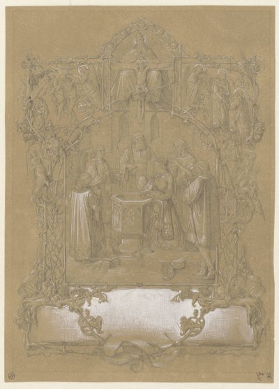 Design pro křestní přání od Johann Klein (attributed to)