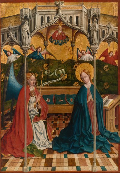 Zvěstování, dokončeno v roce 1457. od Johann Koerbecke