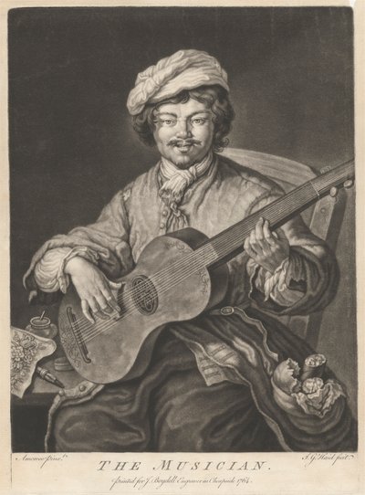 Hudebník od Johann Lorenz Haid