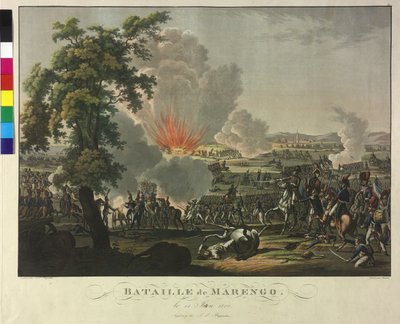 Bitva u Marenga 14. června 1800 (lept a akvatinta) od Johann Lorenz Rugendas