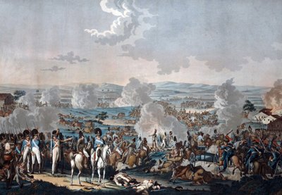 Bitva u Wagramu (1809) – Akvatinta – 52,8 x 63,4 – soukromá sbírka od Johann Lorenz Rugendas