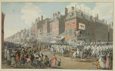 Parade of the Victuallers, Philadelphia, 1821 od Johann Ludwig Krimmel
