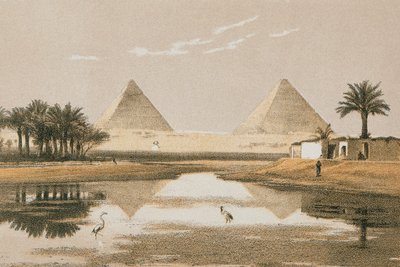 Pyramidy v Gíze. Lepty Bernatz et alii - Steinkopk J.F. Editore od Johann Martin Bernatz