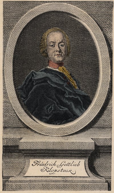 Friedrich Gottlieb Klopstock (1724-1803), německý básník od Johann Martin Bernigeroth