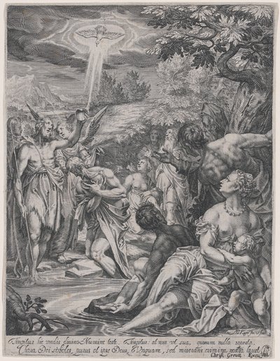 Křest Kristův od Johann Matthias Kager